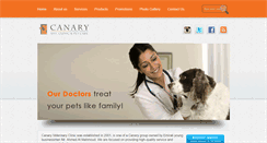 Desktop Screenshot of canary-vet.com
