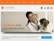 Tablet Screenshot of canary-vet.com